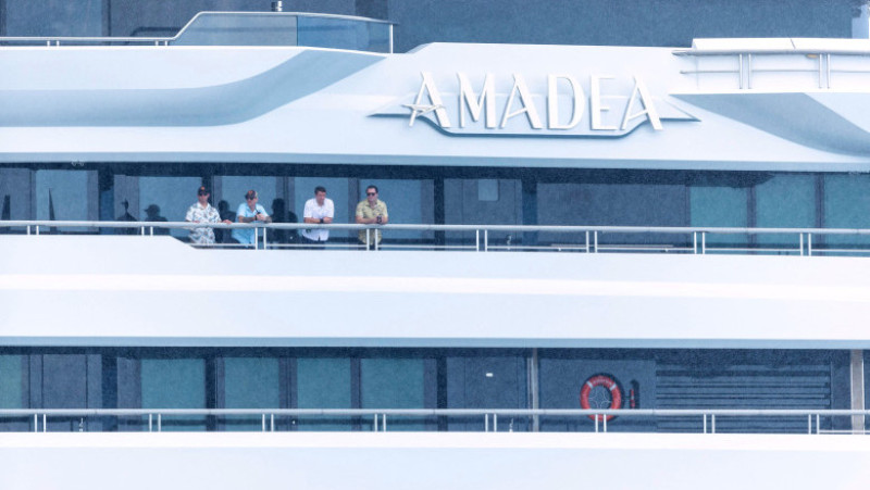Superiahtul Amadea a fost confiscat de americani în 2022. Foto: Profimedia Images