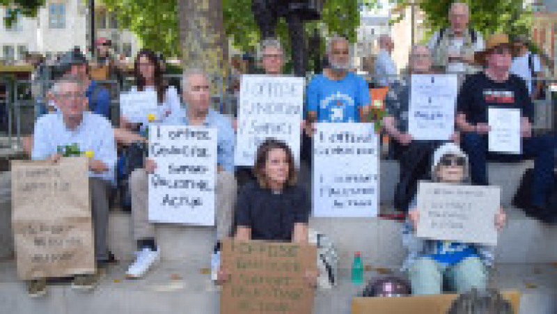 Manifestație de susținere a grupului Palestine Action, desemnat terorist, la Londra. Foto: Profimedia | Poza 6 din 8