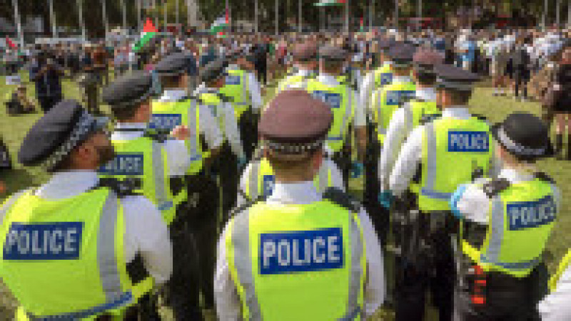 Manifestație de susținere a grupului Palestine Action, desemnat terorist, la Londra. Foto: Profimedia | Poza 8 din 8