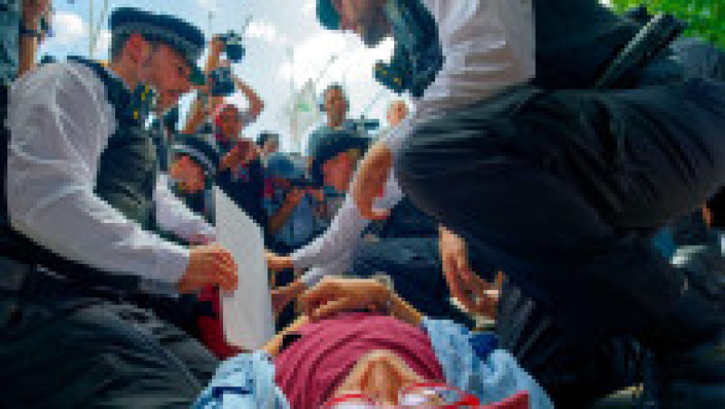 Manifestație de susținere a grupului Palestine Action, desemnat terorist, la Londra. Foto: Profimedia | Poza 7 din 8