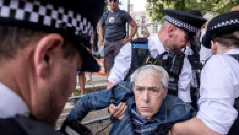 Manifestație de susținere a grupului Palestine Action, desemnat terorist, la Londra. Foto: Profimedia | Poza 4 din 8