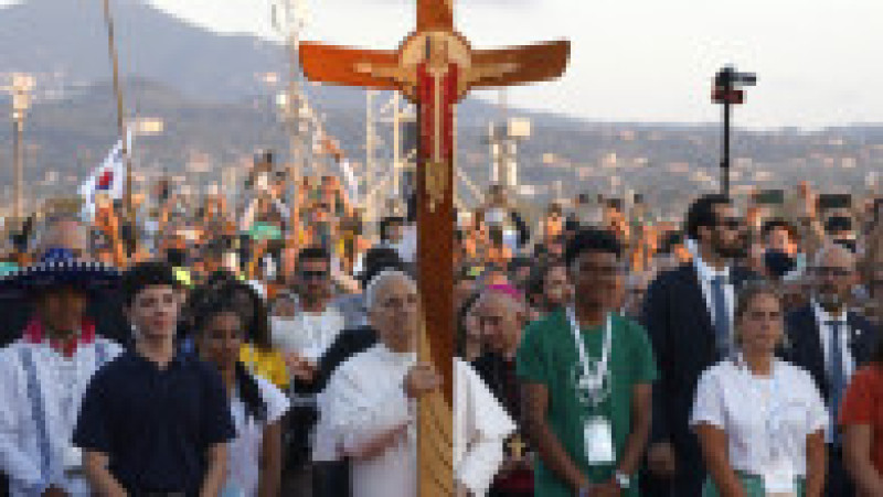 Rugăciune de veghe pentru Jubileul Tineretului cu Papa Leon al XIV-lea Foto: Profimedia | Poza 2 din 10