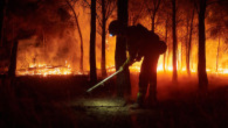 Incendii de vegetație în nord-vestul Spaniei. Foto. Profimedia | Poza 6 din 8