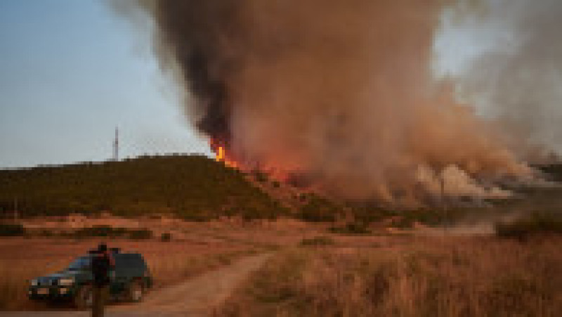 Incendii de vegetație în nord-vestul Spaniei. Foto. Profimedia | Poza 1 din 8