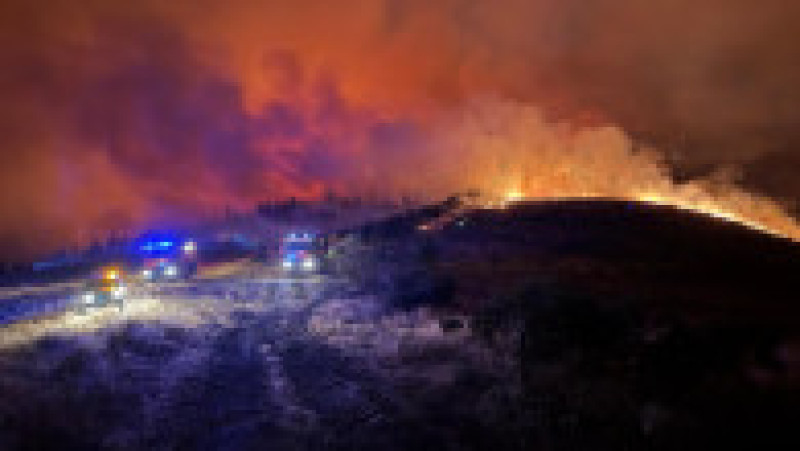 Incendii de vegetație în nord-vestul Spaniei. Foto. Profimedia | Poza 7 din 8