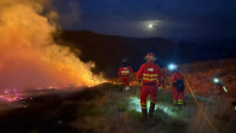Incendii de vegetație în nord-vestul Spaniei. Foto. Profimedia | Poza 8 din 8