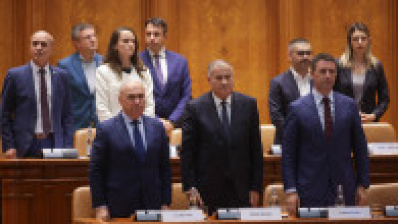 Dezbatere și vot asupra celor patru moţiuni de cenzură depuse de AUR, S.O.S România şi POT la adresa Guvernului Ilie Bolojan, în urma angajării răspunderii pe cinci proiecte de lege care cuprind măsurile din pachetul doi de reformă, la Palatul Parlamentului din București, 7 septembrie 2025. Foto: Inquam Photos / George Călin | Poza 10 din 10
