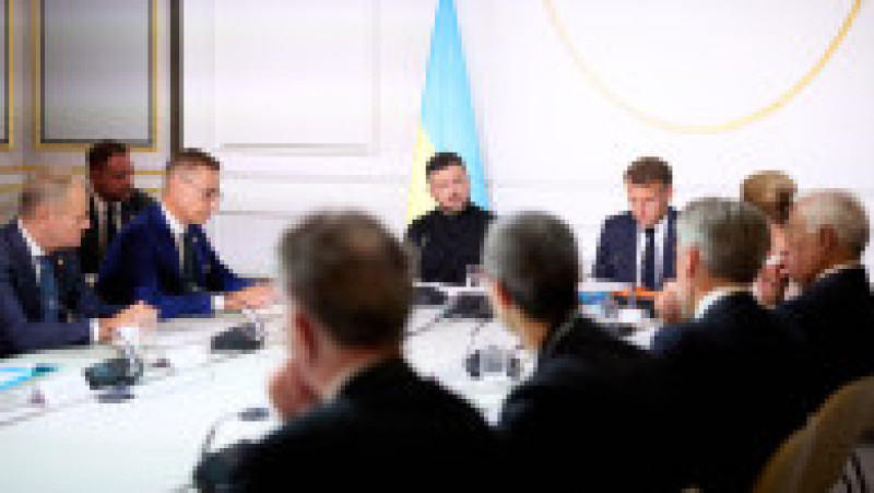 Președintele Volodimir Zelenski a luat parte, la Paris, la discuțiile organizate în cadrul Coaliției de Voință. Sursa: Profimedia | Poza 6 din 6