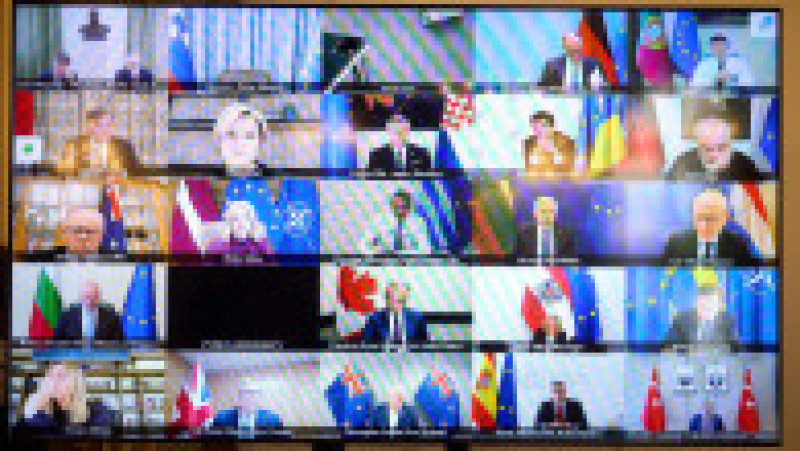 Președintele Volodimir Zelenski a luat parte, la Paris, la discuțiile organizate în cadrul Coaliției de Voință. Sursa: Profimedia | Poza 3 din 6