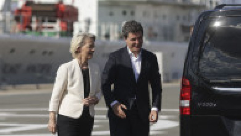 Vizita efectuata de preşedintele Comisiei Europene pe fregata Regele Ferdinand in portul Constanta, 1 septembrie 2025. Foto. Inquam Photos / George Calin | Poza 22 din 31