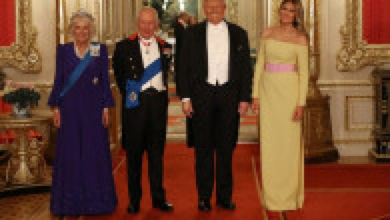 Banchet de stat, la Palatul Windsor, în onoarea vizitei lui Donald Trump în Marea Britanie. Sursa: Profimedia | Poza 22 din 25