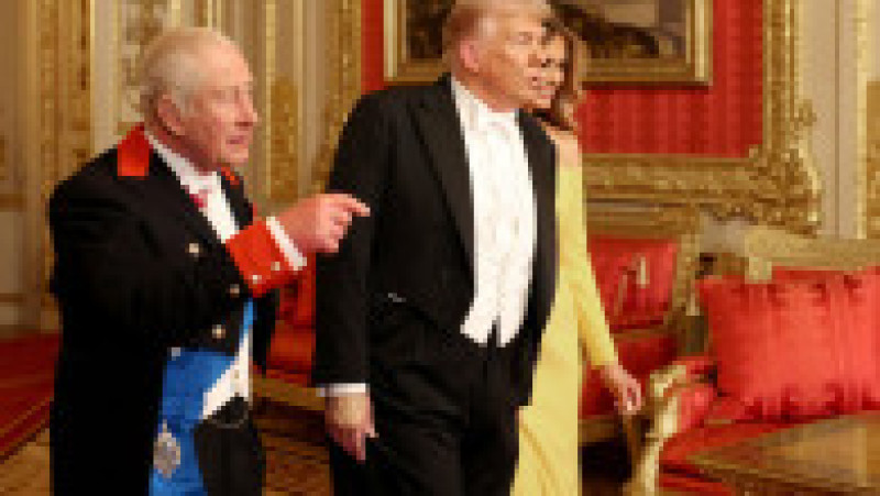 Banchet de stat, la Palatul Windsor, în onoarea vizitei lui Donald Trump în Marea Britanie. Sursa: Profimedia | Poza 24 din 25