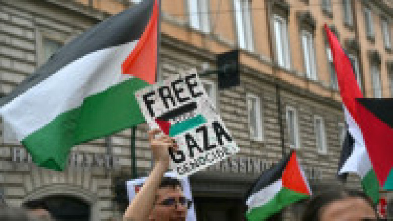 Proteste masive în Italia: grevă generală împotriva războiului din Gaza. Foto. Profimedia | Poza 1 din 5