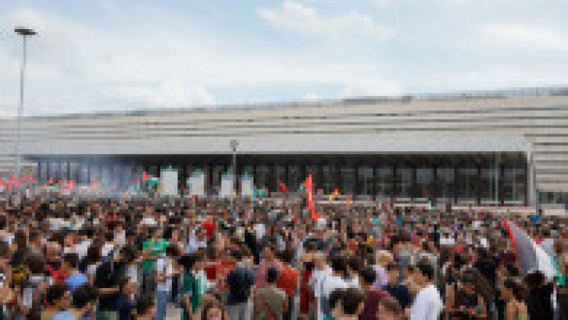 Proteste masive în Italia: grevă generală împotriva războiului din Gaza. Foto. Profimedia | Poza 4 din 5