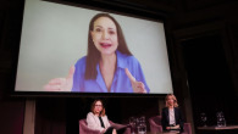 Venezueleana María Corina Machado a câștigat premiul Nobel pentru Pace 2025. Foto: Profimedia | Poza 6 din 8