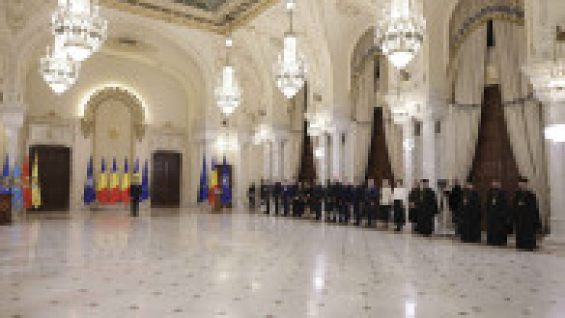 Ceremonia de decorare a Sanctității Sale Bartolomeu I, Patriarhul Ecumenic al Constantinopolului, și a Patriarhiei Române, in Bucuresti, 27 octombrie 2025. Foto: Inquam Photos/ Octav Ganea | Poza 2 din 7