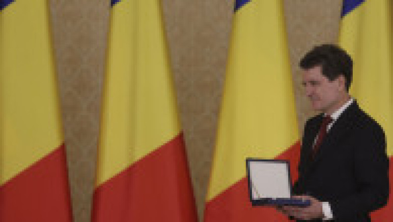 Ceremonia de decorare a Sanctității Sale Bartolomeu I, Patriarhul Ecumenic al Constantinopolului, și a Patriarhiei Române, in Bucuresti, 27 octombrie 2025. Foto: Inquam Photos/ Octav Ganea | Poza 3 din 7