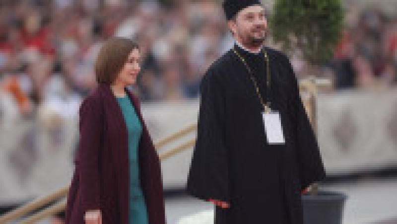 Ceremonia de sfințire a picturii Catedralei Mântuirii Neamului (Catedrala Națională), în București, 26 octombrie 2025. Foto: Inquam Photos / George Călin | Poza 3 din 6