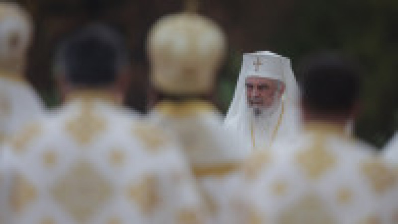Ceremonia de sfințire a picturii Catedralei Mântuirii Neamului (Catedrala Națională), în București, 26 octombrie 2025. Foto: Inquam Photos / George Călin | Poza 5 din 6