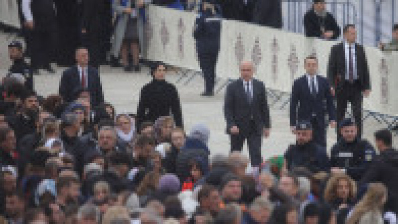 Ceremonia de sfințire a picturii Catedralei Mântuirii Neamului (Catedrala Națională), în București, 26 octombrie 2025. Foto: Inquam Photos / George Călin | Poza 4 din 6