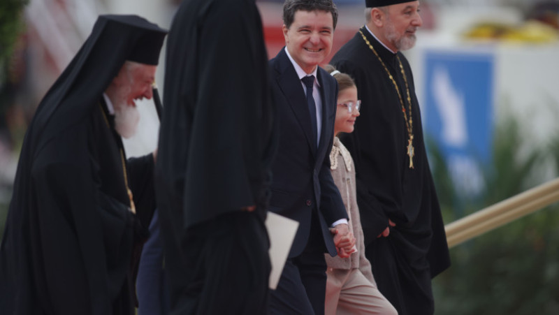 Ceremonia de sfințire a picturii Catedralei Mântuirii Neamului (Catedrala Națională), în București, 26 octombrie 2025. Foto: Inquam Photos / George Călin