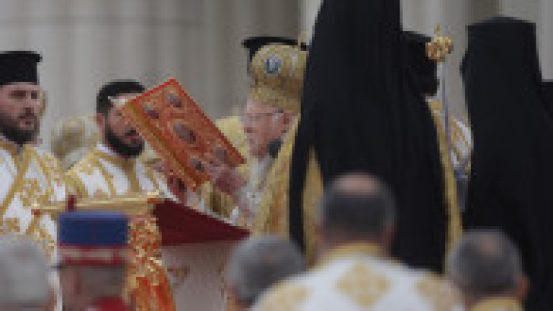 Ceremonia de sfințire a picturii Catedralei Mântuirii Neamului (Catedrala Națională), în București, 26 octombrie 2025. Foto: Inquam Photos / George Călin | Poza 2 din 6