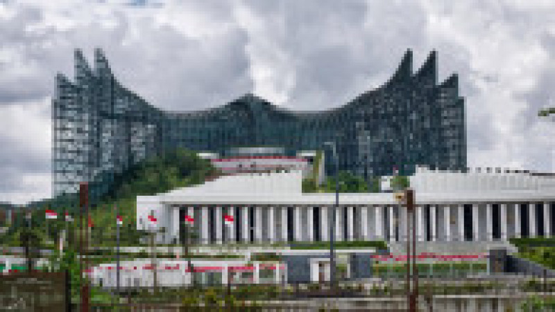 O mare parte din Nusantara se află în continuare sub construcție. Orașul pare mai degrabă o atracție turistică decât un oraș ce va deveni noua capitală a Indoneziei. Foto: Profimedia Images | Poza 1 din 8