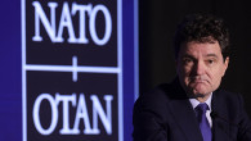 Secventa de deschidere a NATO Industry Forum 2025, in Bucuresti, 6 noiembrie 2025. Foto: Inquam Photos/ Octav Ganea | Poza 5 din 9