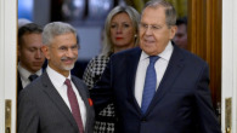 Ministrul rus de Externe, Serghei Lavrov, s-a întâlnit luni la Moscova cu omologul său indian Subrahmanyam Jaishankar. Foto: Profimedia | Poza 3 din 4