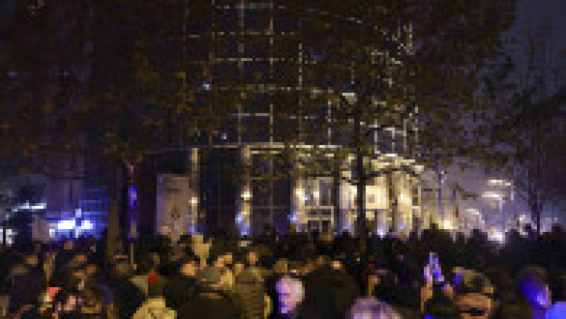 Imagini de la cele două acțiuni organizate în apropierea sediului ICCJ, unul împotriva Liei Savonea organizat de mai multe asociatii civile și unul de sustinere a acesteia, organizat de avocați, București, 14 noiembrie 2025. Foto: Inquam Photos/ Octav Ganea | Poza 4 din 5