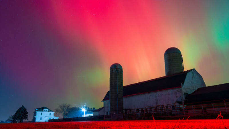Aurora boreală SUA. Foto: Profimedia