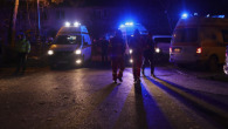 Urmări ale exploziei produse la un bloc de locuințe din Buftea, județul Ilfov, 25 noiembrie 2025.
Foto: Inquam Photos / Octav Ganea | Poza 2 din 5