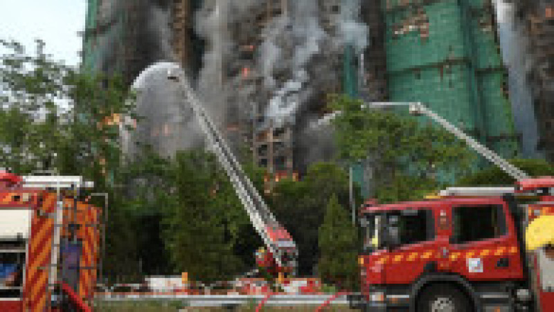 Incendiul a izbucnit în Wang Fuk Court. Sursa foto: Profimedia Images | Poza 8 din 9