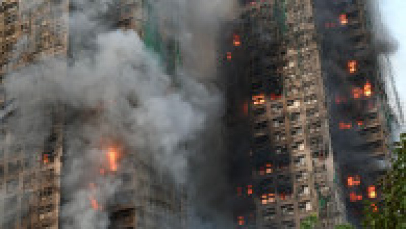 Incendiul a izbucnit în Wang Fuk Court. Sursa foto: Profimedia Images | Poza 6 din 9