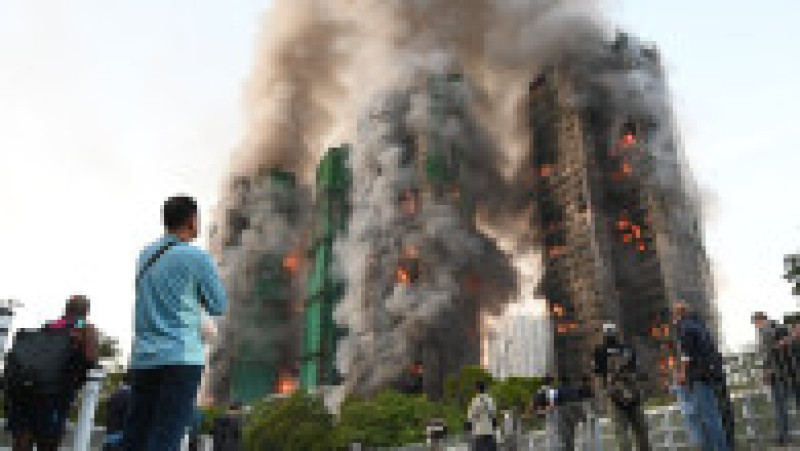 Incendiul a izbucnit în Wang Fuk Court. Sursa foto: Profimedia Images | Poza 4 din 9