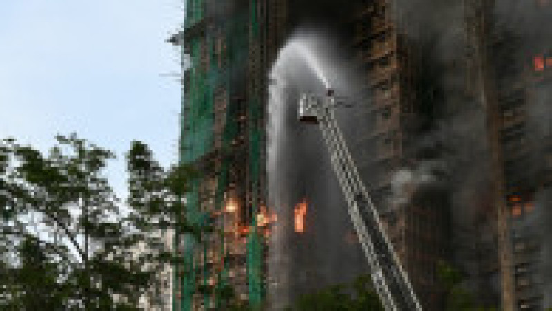 Incendiul a izbucnit în Wang Fuk Court. Sursa foto: Profimedia Images | Poza 7 din 9