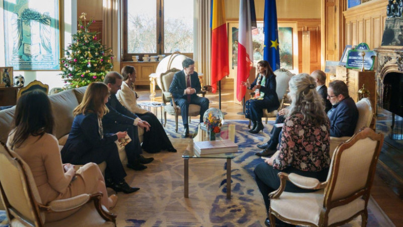 Nicușor Dan, întâlnire la Paris cu Anne Hidalgo, primarul Parisului. Foto: Nicușor Dan/ X