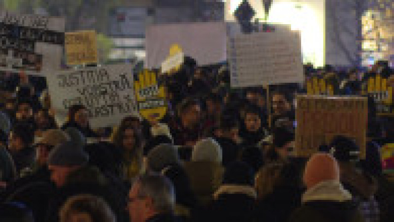 A cincea zi de proteste pentru independența justiției. Foto: Digi24 | Poza 4 din 9
