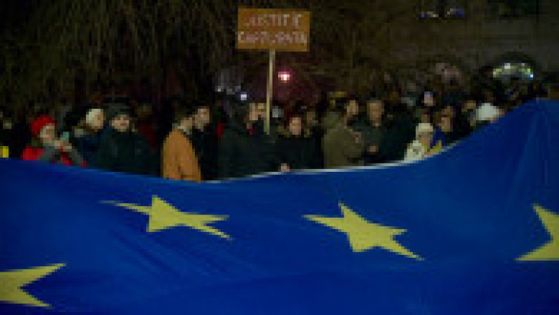 A cincea zi de proteste pentru independența justiției. Foto: Digi24 | Poza 6 din 9