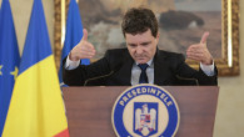 Președintele Nicușor Dan susține declarații de presă pe tema sistemului de justiție din România, la Palatul Cotroceni din București, 21 decembrie 2025. Foto: Inquam Photos / George Călin | Poza 6 din 9