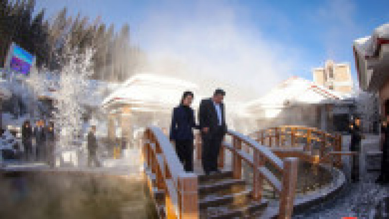 Kim Jong Un şi fiica sa au inaugurat o nouă staţiune montană luxoasă, Samjiyon Foto: Profimedia | Poza 8 din 9