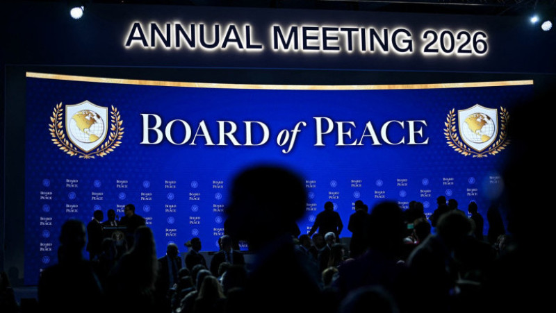 Donald Trump lansează Consiliul Păcii la Davos. Foto: Profimedia