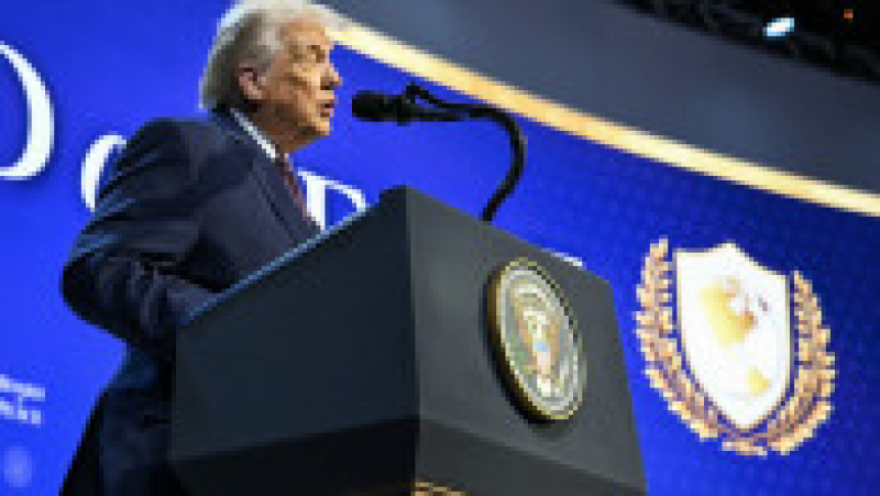 Donald Trump lansează Consiliul Păcii la Davos. Foto: Profimedia | Poza 2 din 5
