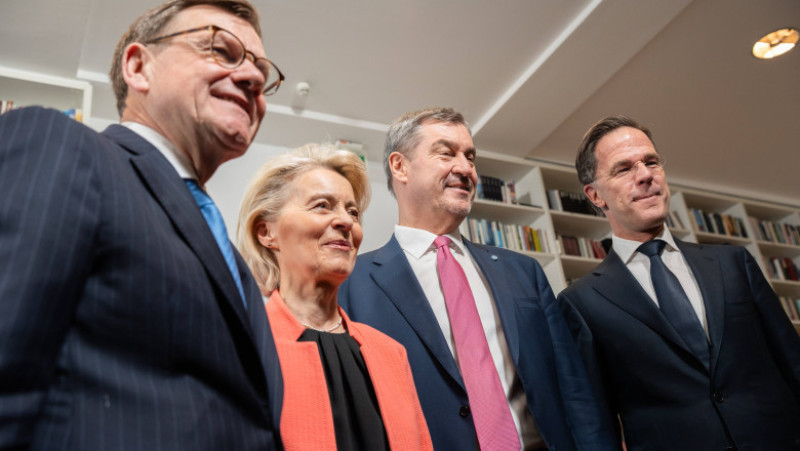 Conferinta de securitate de la Munchen 2026 - Ursula von der Leyen, Mark Rutte, Johann Wadephul, Markus Söder. Foto: Profimedia