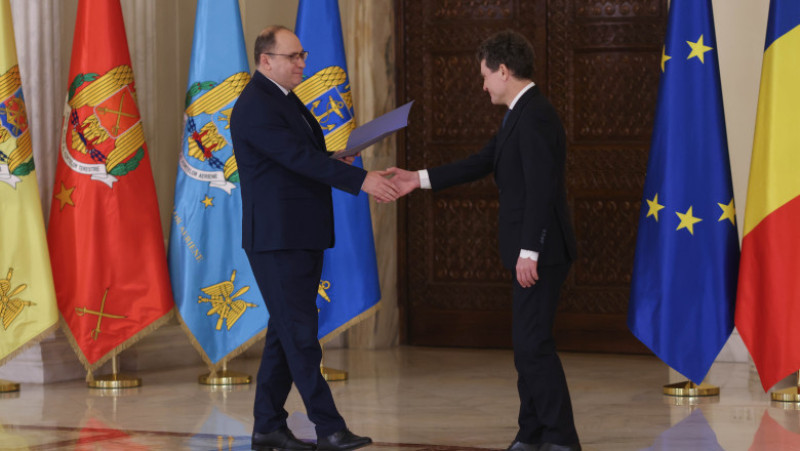 Ceremonia depunerii jurământului de învestitură în funcția de ministru al Educației a lui Mihai Dimian, la Palatul Cotroceni din București, 3 martie 2026. Foto: Inquam Photos/ George Călin 