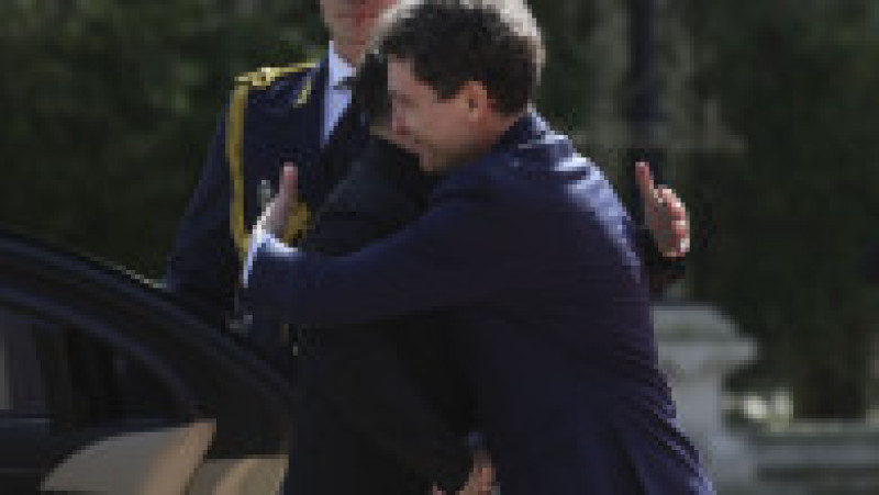 Primirea Președintelui Ucrainei, Volodimir Zelenski, la Palatul Cotroceni, de către președintele Nicușor Dan, cu ocazia vizitei oficiale în România, în București, 12 martie 2026. Foto: Inquam Photos / Octav Ganea | Poza 6 din 22