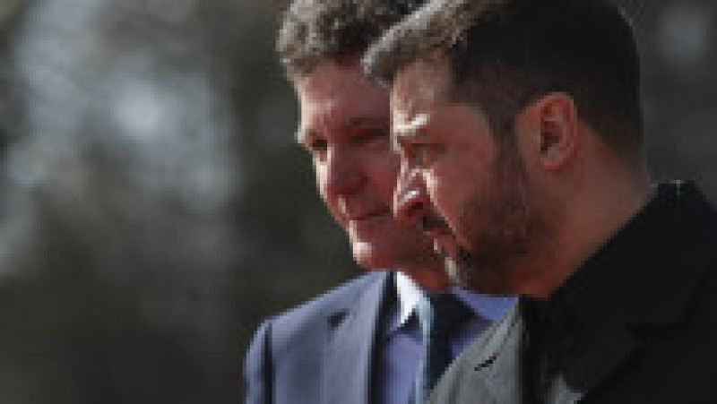 Primirea Președintelui Ucrainei, Volodimir Zelenski, la Palatul Cotroceni, de către președintele Nicușor Dan, cu ocazia vizitei oficiale în România, în București, 12 martie 2026. Foto: Inquam Photos / Octav Ganea | Poza 8 din 22