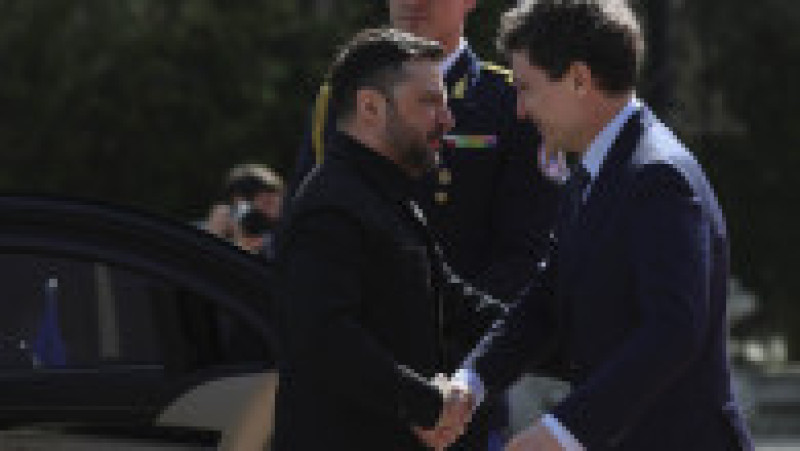 Primirea Președintelui Ucrainei, Volodimir Zelenski, la Palatul Cotroceni, de către președintele Nicușor Dan, cu ocazia vizitei oficiale în România, în București, 12 martie 2026. Foto: Inquam Photos / Octav Ganea | Poza 5 din 22