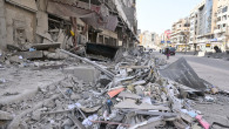 O imagine a distrugerilor în urma atacurilor israeliene asupra zonei Dahieh din Beirut, Liban, pe 12 martie 2026. Foto: Profimedia | Poza 3 din 5