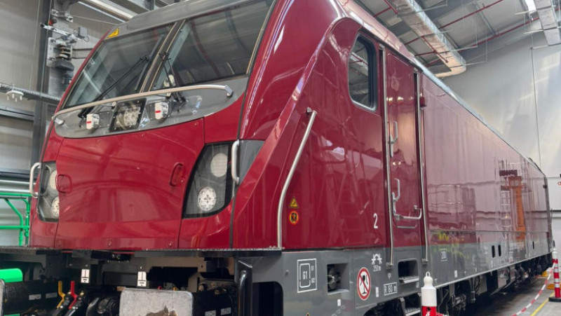 Prima locomotivă Alstom a fost livrată către ARF Foto: Facebook/Autoritatea pentru Reformă Feroviară